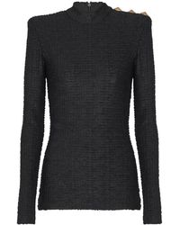 Balmain - Long Sleeve Tops - Lyst