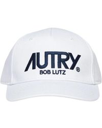Autry - Baseball cap in einfarbiger baumwolle mit gesticktem logo - Lyst
