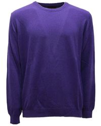 Altea - Wollpullover Grau Top Italienischer Stil - Lyst
