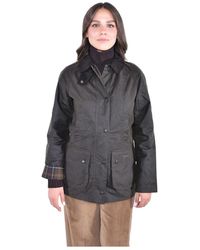 Barbour - Jassen ,Groen ,Katoen Klassieke Beadnell Wax Jas - Lyst