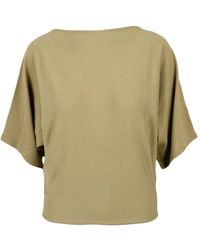 Alpha Studio - Tops ,Groen ,Nylon Maglia Corta - Lyst