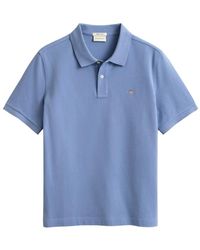 GANT - Shield Piqué Polo - Lyst