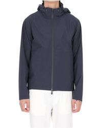 Herno - Jassen ,Blauw ,Nylon Giubbino Bomber - Lyst