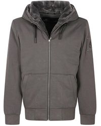 Moose Knuckles - Hoodies & Sweatvesten ,Grijs ,Katoen Classic Bunny Hoodie - Lyst