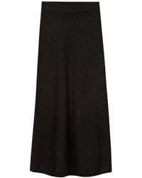 Luisa Cerano - Rokken ,Bruin ,Wol Midi Rok Van Kasjmier & Wol - Lyst