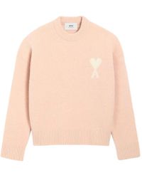 Ami Paris - De Coeur Crewneck Sweater - Lyst