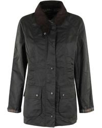Barbour - Jassen ,Groen ,Katoen Classic Beadnell Wax Jacket - Lyst