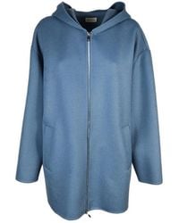 P.A.R.O.S.H. - Clear Wollen Jas Met Capuchon - Lyst