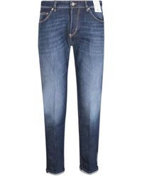 PT Torino - Blaue jeans mit mittlerer leibhöhe und klischen fünf taschen - Lyst