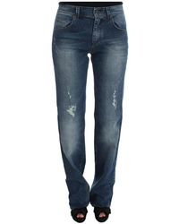 Ermanno Scervino - Wash Cotton Blend Slim Fit Jeans - Lyst