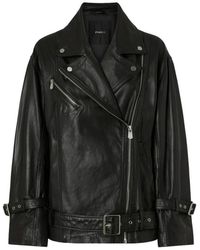 Pinko - Leren Bikerjack - Lyst