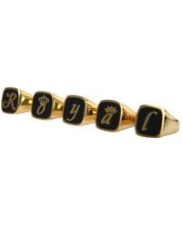 Dolce & Gabbana - Brass Royal Enamel Set Of 5 Ring - Lyst