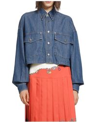 Versace - Jassen ,Blauw ,Denim Denim Jassen - Lyst