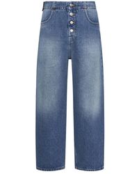 MM6 by Maison Martin Margiela - Blaue jeans mit 5 taschen - Lyst
