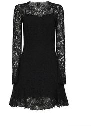 Ermanno Scervino - Kleedjes ,Zwart ,Polyester Jurken - Lyst