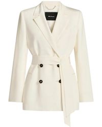 Kiton - Silk Satin Double-Breasted Jacket - Lyst