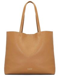 Kazar - Große Hellbraune Schultertasche - Lyst