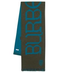 Burberry - Oversized Logo Wolmix Sjaal - Lyst