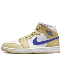 Nike - Fitness ,Veelkleurig ,Leer Air 1 Mid - Lyst