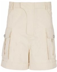 Balmain - Cargo-Bermudashorts Aus Baumwolle - Lyst