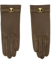 Ami Paris - Braune Lederhandschuhe Modell - Lyst