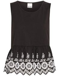Ichi - Sleeveless Tops - Lyst