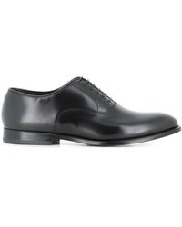 Doucal's - Schwarze leder oxford schnürschuhe - Lyst
