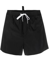 DSquared² - Badmode ,Zwart ,Nylon Boxer Midi Strandkleding Casual - Lyst