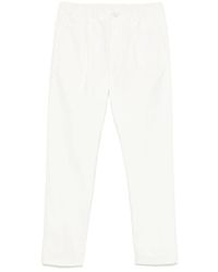 Herno - Broeken ,Wit ,Katoen Cotton Feel Broek Met Trekkoord - Lyst