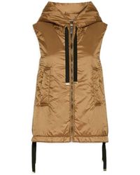 Max Mara - Jassen ,Bruin ,Polyester Greengo Vest - Lyst