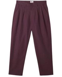 Obey - Plissierte rayonhose mit schmalem bein - Lyst