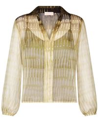 Liu Jo - Overhemden ,Groen ,Stijlvol 100%Pl Mode-Item - Lyst
