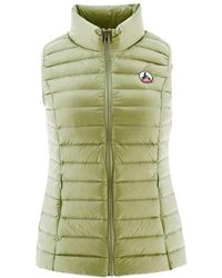 J.O.T.T - Jassen ,Groen ,Leer Groene Zijden Bodywarmer - Lyst