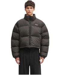 Vetements - Jassen ,Zwart ,Leer Iconische Boxy Puffer Jas - Lyst