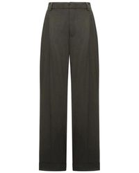 Soeur - Broeken ,Grijs ,Katoen Watson Geplooide Broek - Lyst