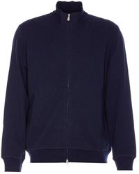 Brunello Cucinelli - Blaues Sweatshirt Stilvoll Bequemes Layering - Lyst