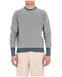 Drumohr - Truien & Vesten ,Veelkleurig ,Kasjmier Biscottino Trui Met Ronde Hals - Lyst