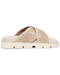 Mou - Schoenen ,Criss-Cross Paillet Sandaal - Lyst