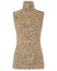 Rabanne - Truien & Vesten ,Mouwloze Top Met Dierenprint - Lyst
