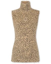 Rabanne - Truien & Vesten ,Mouwloze Top Met Dierenprint - Lyst