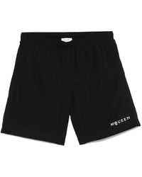 McQueen - Schwarze Meereskleidung Mit Mesh-Futter - Lyst