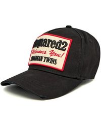 DSquared² - Accessoires ,Zwart ,Baseball Cap Gabardine - Lyst