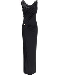 Versace - Viscose Liquid Jersey Gown - Lyst