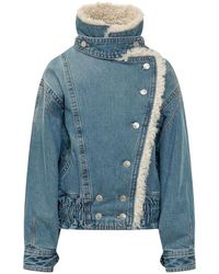 Isabel Marant - Jassen ,Blauw ,Katoen Valineo Jacket - Lyst