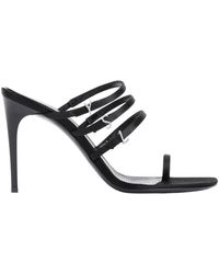 Saint Laurent - Jerry 95 Satin Sandal - Lyst