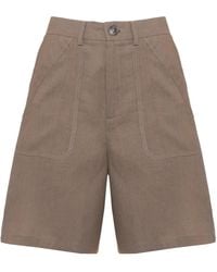 Marella - Emmadorni Linnen Bermuda Shorts - Lyst
