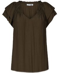 co'couture - Overhemden ,Groen ,Sunrise Top Blouse - Lyst