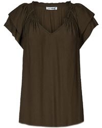 co'couture - Overhemden ,Groen ,Sunrise Top Blouse - Lyst