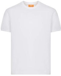Suns - Weißes Baumwoll-T-Shirt Mit Logo - Lyst