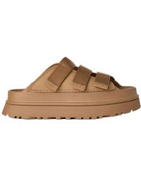 UGG - Braune Sandalen Mit Klettverschluss - Lyst